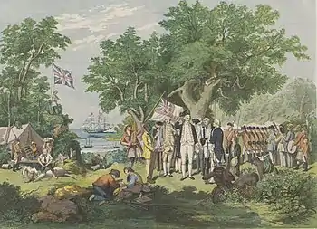 Image 5Captain James Cook claims the east coast of Australia for the Kingdom of Great Britain at Possession Island in 1770 (from Queensland)