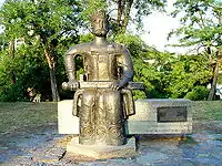 Lazar Hrebeljanović's statue in Kruševac