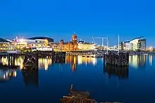 Cardiff Bay at night