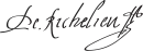 Cardinal Richelieu's signature