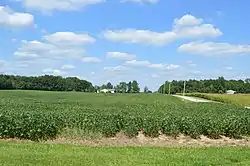 Fields west of Cardington