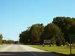 Southern border of Carlsville from Wisconsin Highway 42