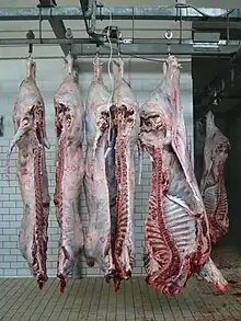 Image 46Sides of beef in a slaughterhouse (from Animal)