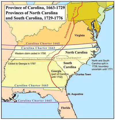 Image 47South Carolina was formed in 1712. (from History of South Carolina)