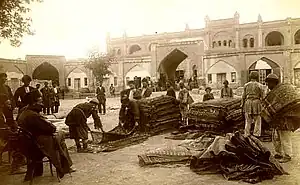 Image 39Late-19th-century rug market in Ganja (from Culture of Azerbaijan)