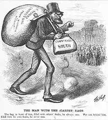 Schurz is depicted as a carpetbagger - November 9, 1872.