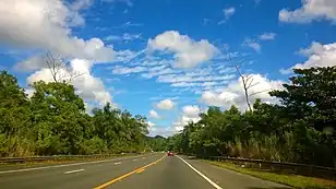 Heading north in Río Lajas, Toa Alta