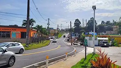 Eastern terminus at PR-14 junction in Asomante, Aibonito, looking west