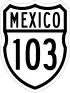 Federal Highway 103 shield