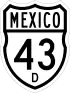 Federal Highway 43D shield