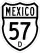 Federal Highway 57D shield