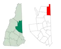 Location in Carroll County, New Hampshire