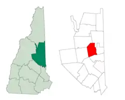 Location in Carroll County, New Hampshire