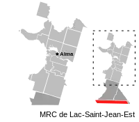 Location of Lac-Moncouche