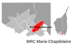 Location of Sainte-Jeanne-d'Arc