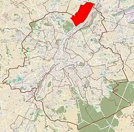 Location within Brussels