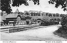 The station and the citadel in the early 1900s.