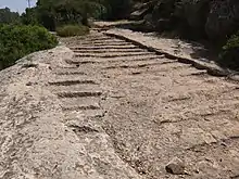 Image 35Old Roman road, leading from Jerusalem to Beit Gubrin, adjacent to regional highway 375 in Israel (from Road surface)