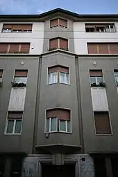 Via Statuto no. 12 (Art Deco), Milano, Italy, by Giovanni Greppi (1919), similar to Charles Rennie Mackintosh's buildings