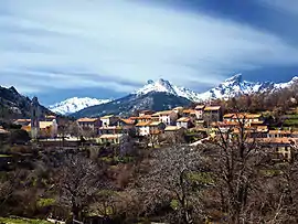 A view of the village and the Paglia Orba