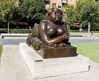 "Mujer Fumando un Cigarrillo" by Fernando Botero