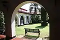 Arched terraces surrounding the courtyard of Casino Español