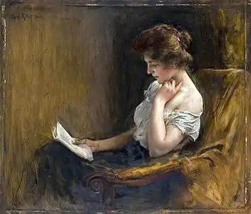 A Young Woman Reading