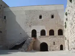 Inner courtyard at Miravet castle