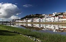 Alcácer do Sal, along the Sado River, showing the Reconquista Moorish Castle