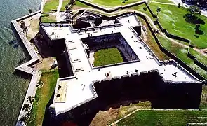 Castillo de San Marcos (completed 1695), Florida. Four bastion fortress.