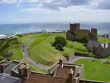 Image 52Credit: O1ive St Mary in Castro (or St Mary de Castro) is the church at Dover Castle.More about St Mary in Castro... (from Portal:Kent/Selected pictures)