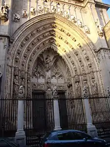 Portal of Toledo Cathedral, the "Door of the Lions"  (1226–1493)