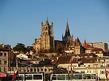 The cathedral, from Le Flon