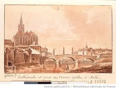 The cathedral in about 1800