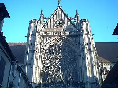 The flamboyant north transept rose window  (1503–1507)