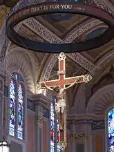 The new crucifix after the cathedral's 2004-2005 renovation