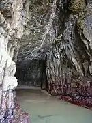 The interior of the cave