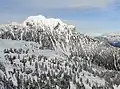 South aspect in winter, seen from Coliseum Mountain