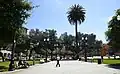 The southern end of the plaza.