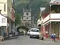 Catholic Church and Central square, Soufrière, April 2007