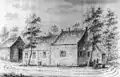 Drawing of inn De Lindeboom (1729)