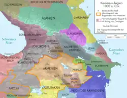 Syunik as vassal of the Armenian kingdom around 1000