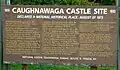 Interpretive sign for Caughnawaga site