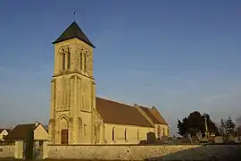 The church in Cauvicourt