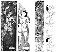 Painters wearing the so-called "East Sassanid costume", Cave of the Painters, Kizil 207