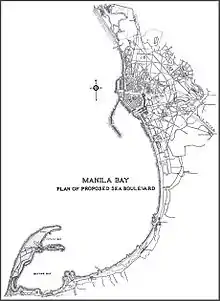 Manila Bay and Cavite in the bay