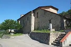 The church in Cazenave-Serres-et-Allens