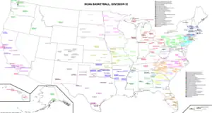 Image 14A map of all NCAA Division II basketball teams (from College basketball)