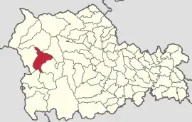 Location in Neamț County