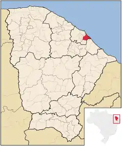 Location in Ceará state